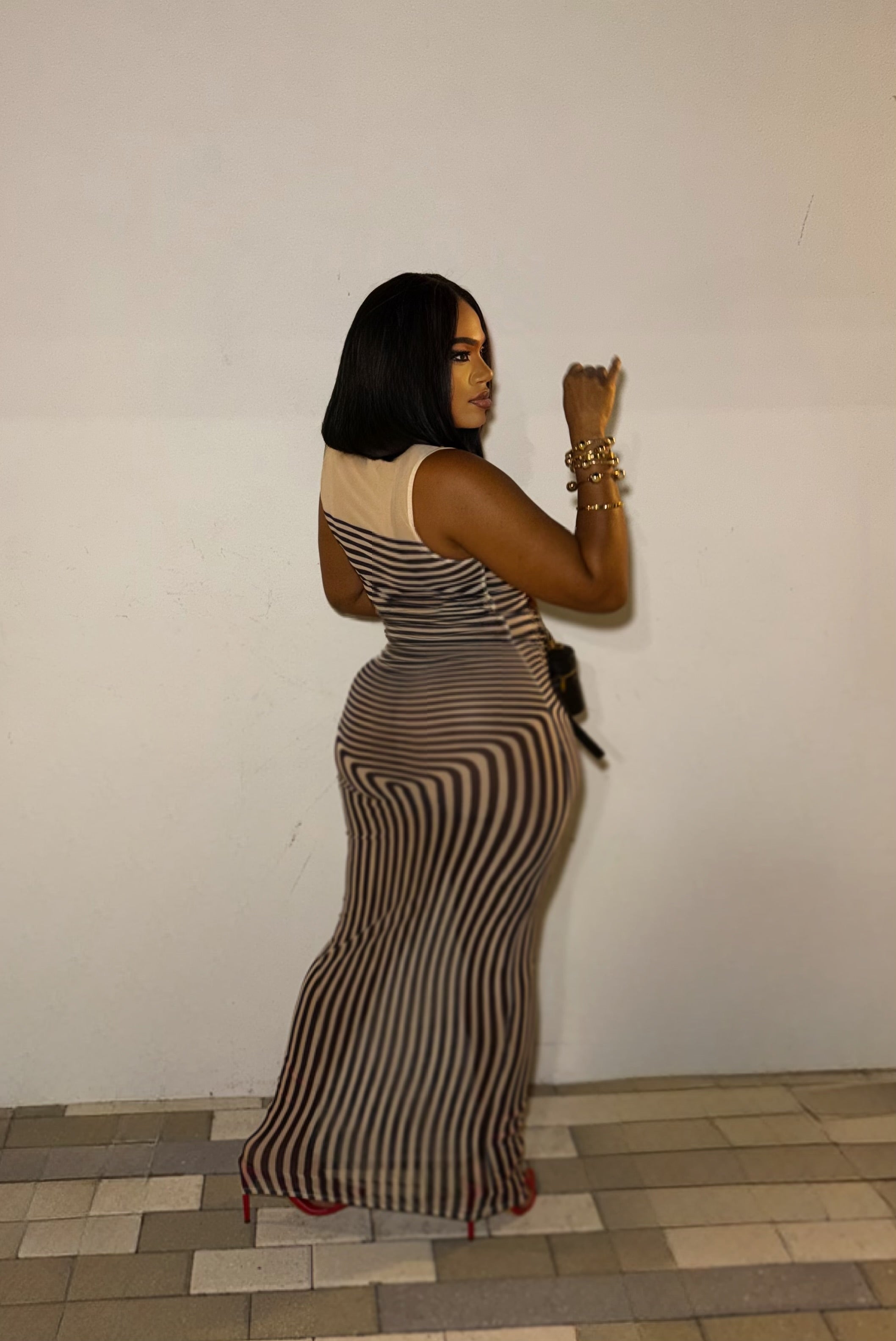 Kiki Zebra Maxi Dress