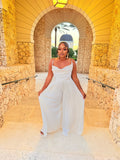 Glam Doll Pleated Jumpsuit