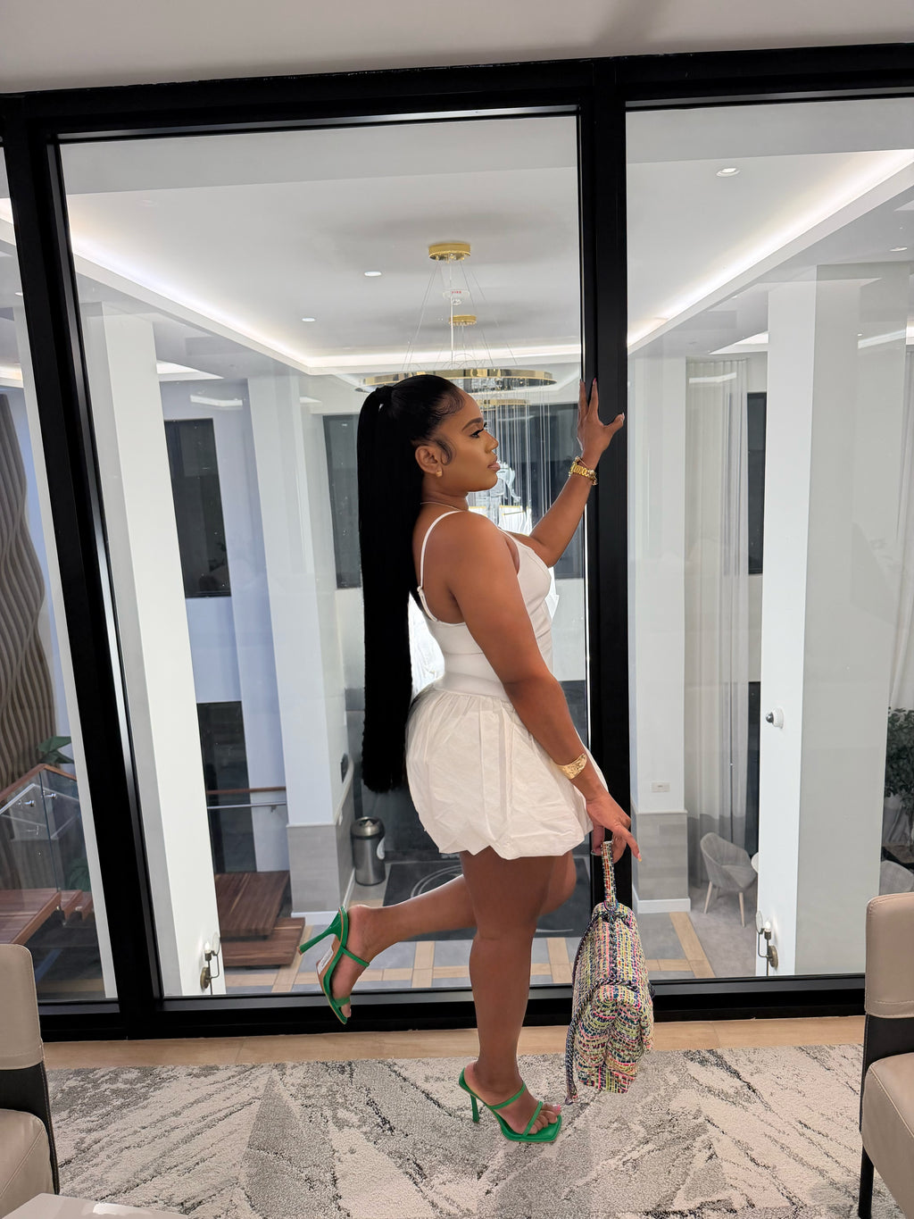 Augustine Puff Mini Dress