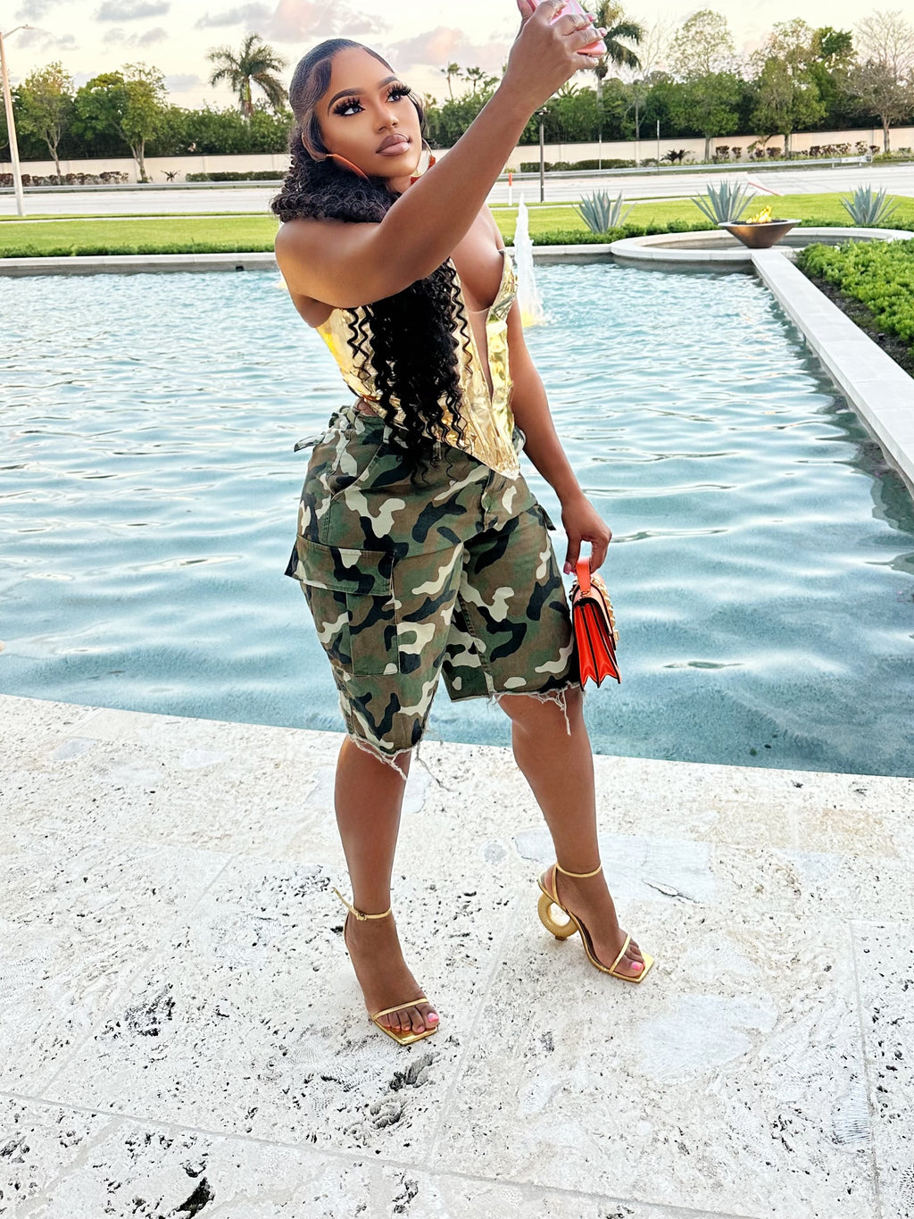 Fine Girl Camo Bermuda Shorts
