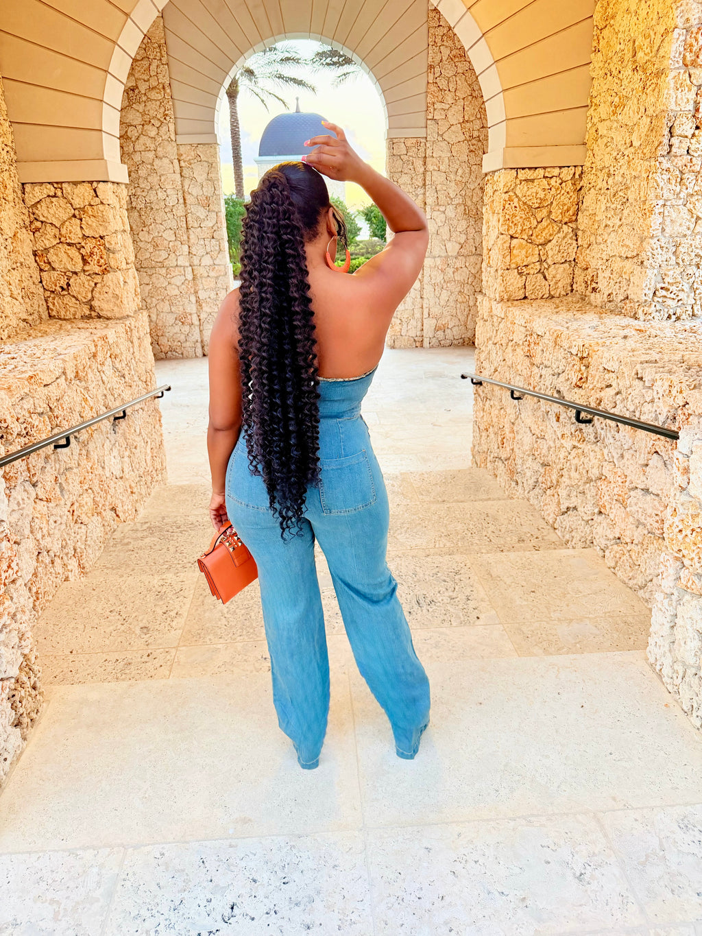 Caught In Denim Jumpsuit