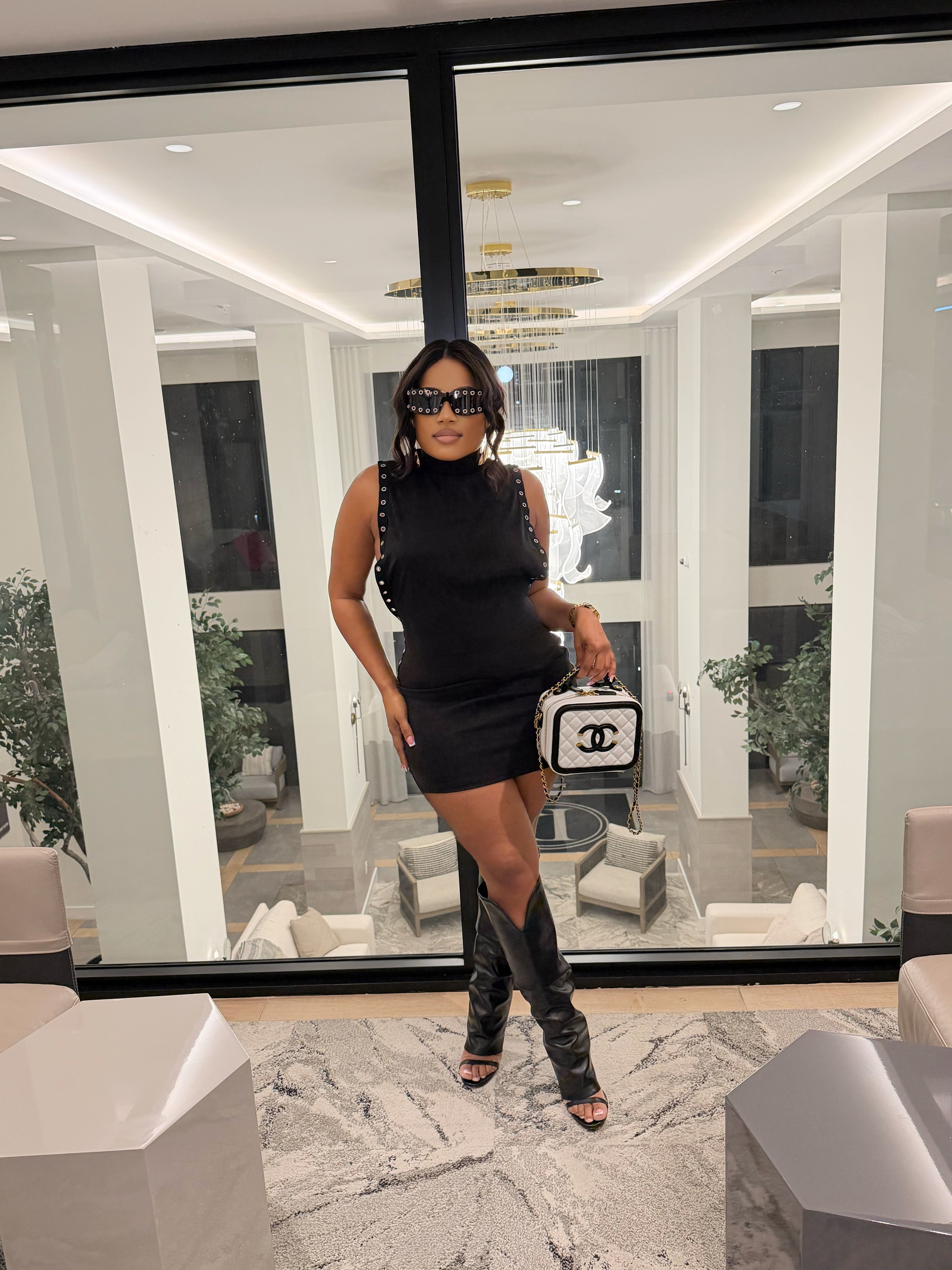 Melanie Cut-Out Mini Dress