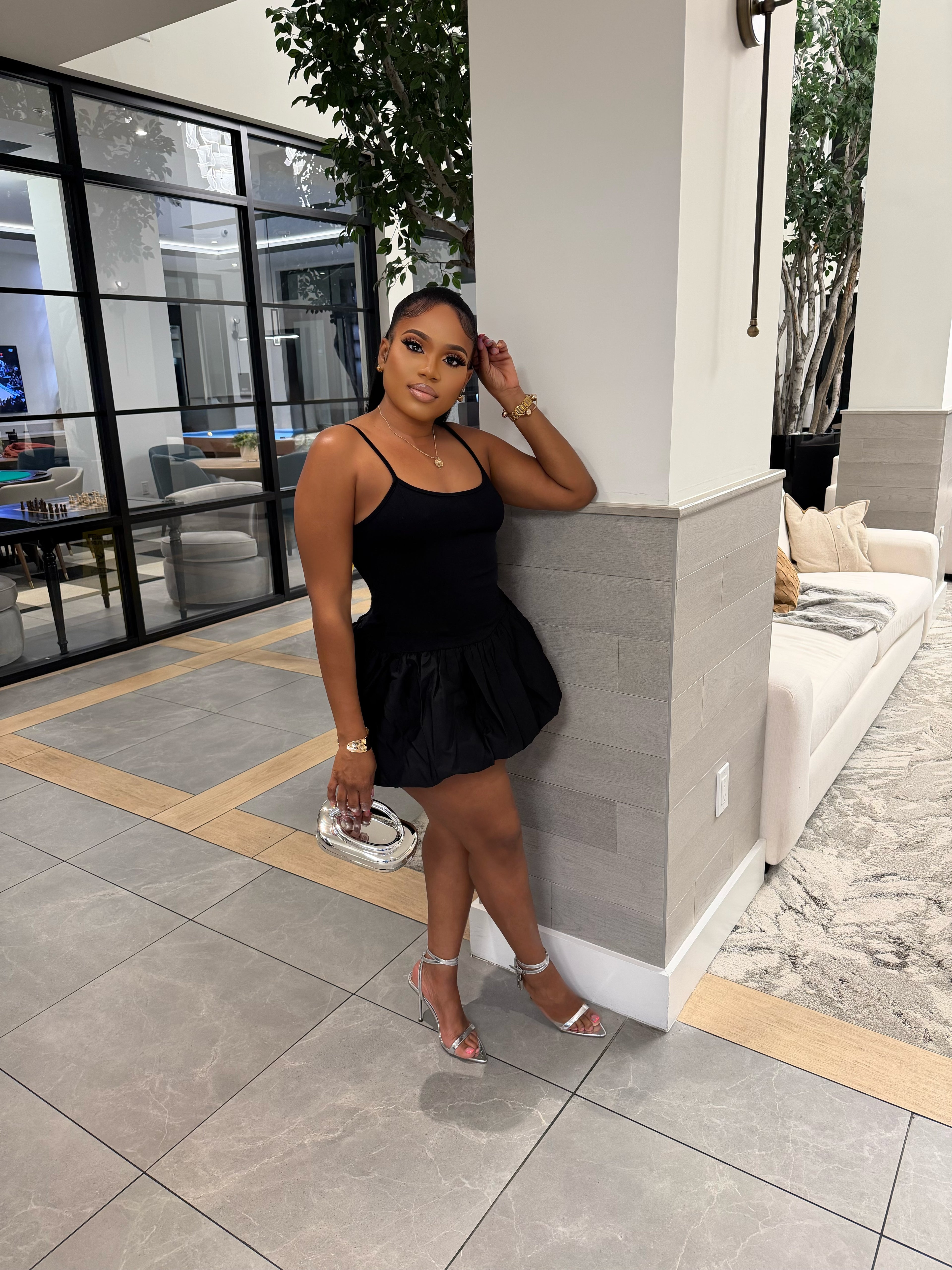 Augustine Puff Mini Dress