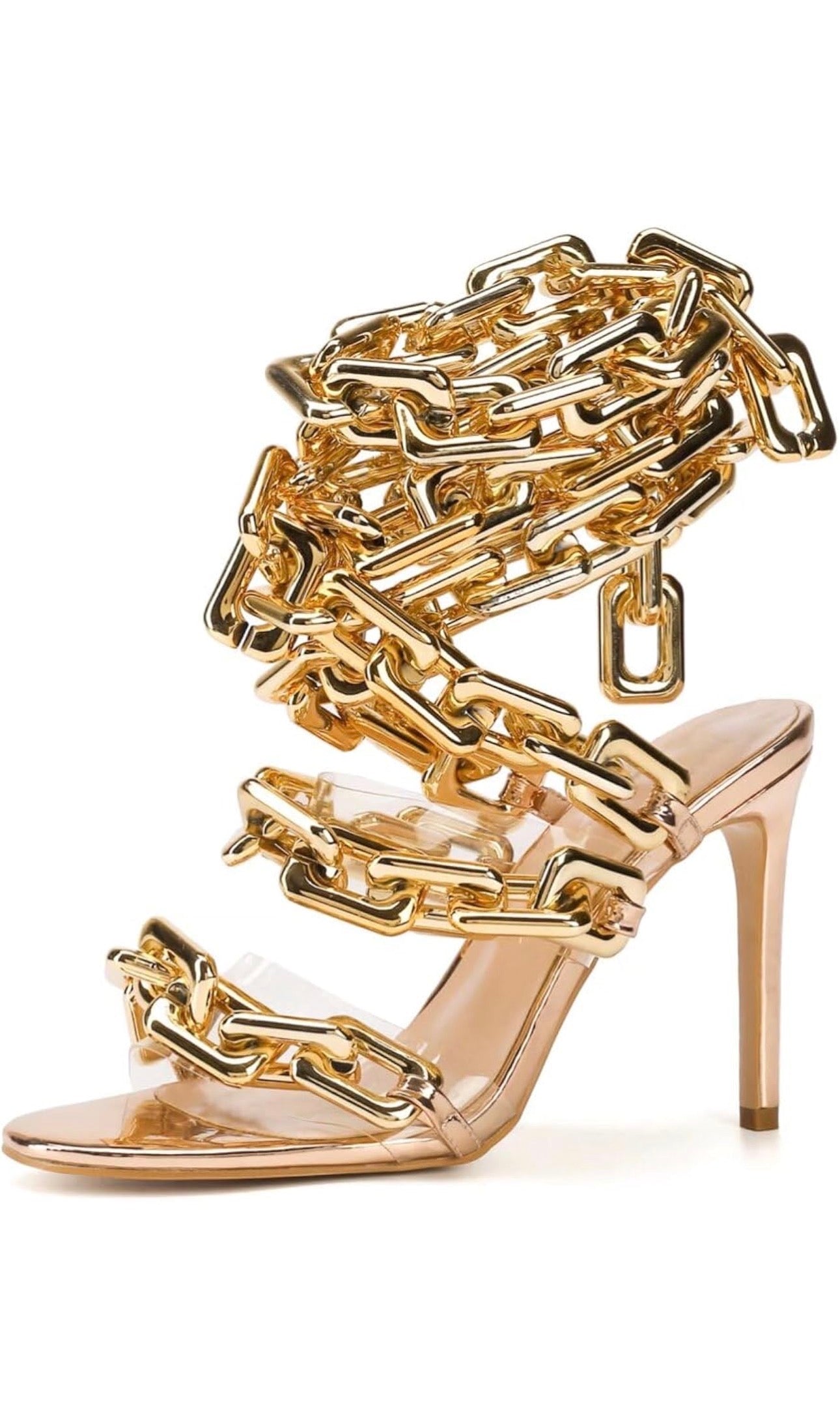All Tied Up Chain Heels