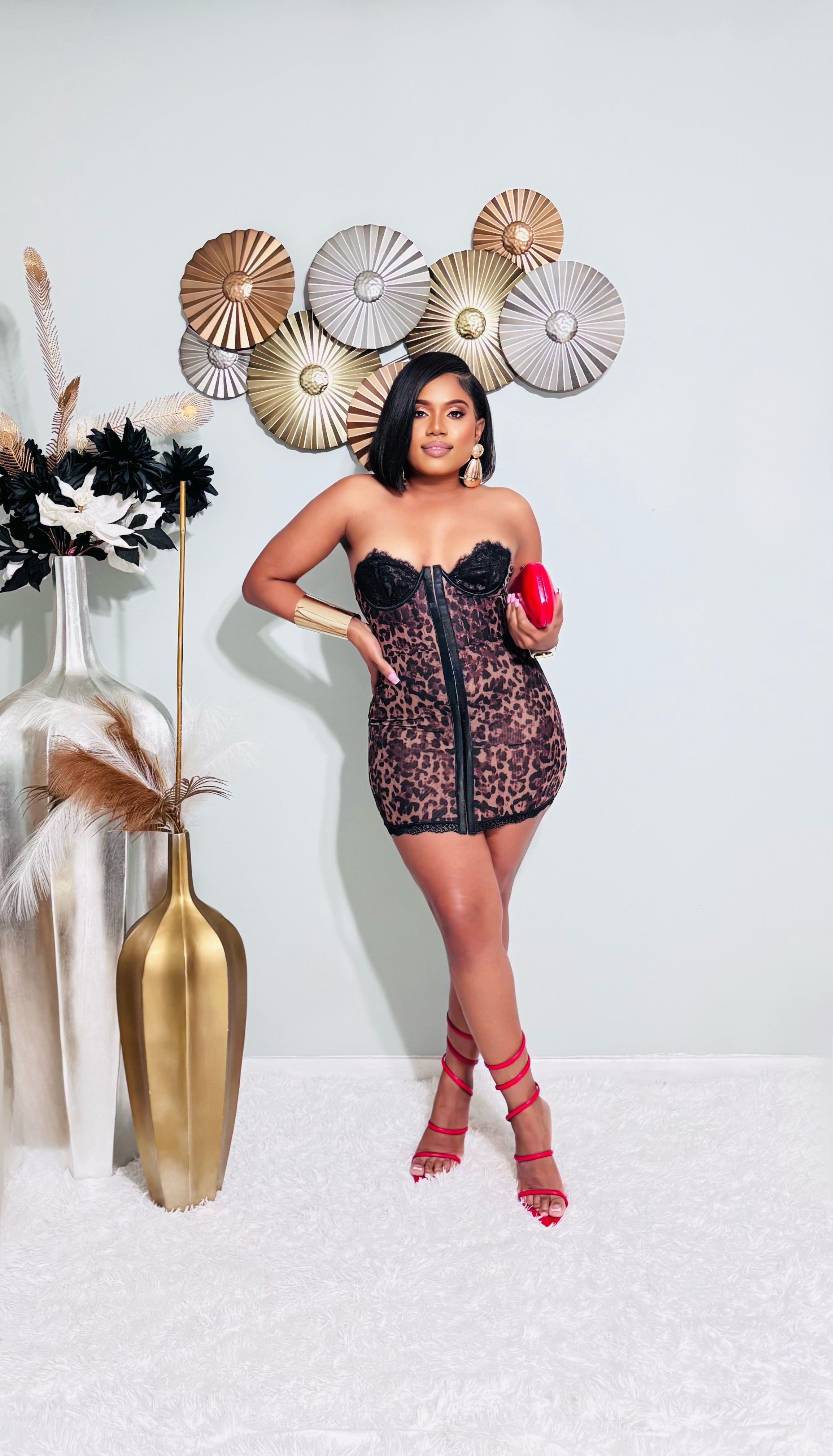 Luxe Tamed Corset Mini Dress